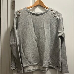 American Eagle Eyelet Sweater